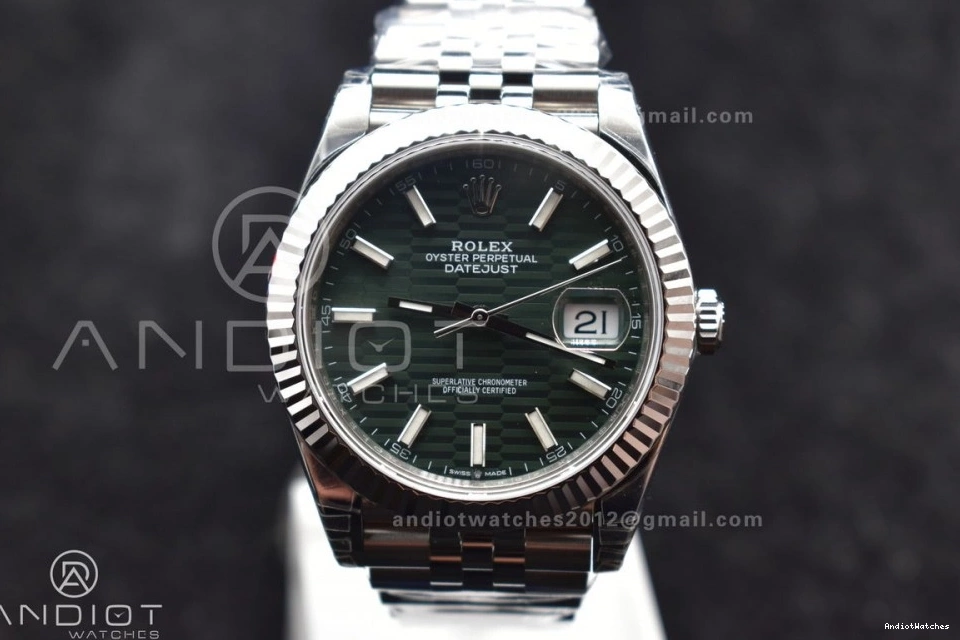 DateJust Edition VSF VS 126334 Bezel Best Textured on Green 1:1 Refined Fluted Dial 641 41 Bracelet Jubilee 904L Steel 1013